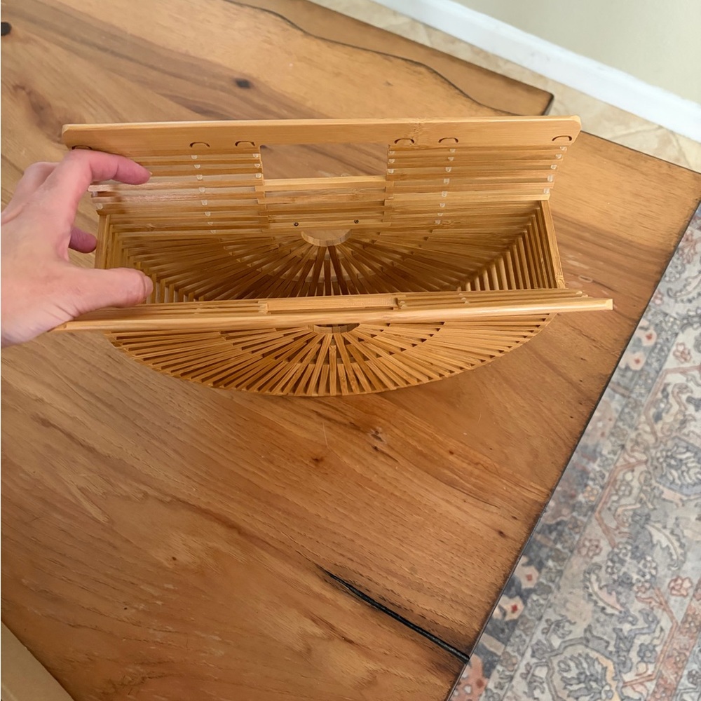 Bamboo Half-Moon Handbag - Picture 3 of 9